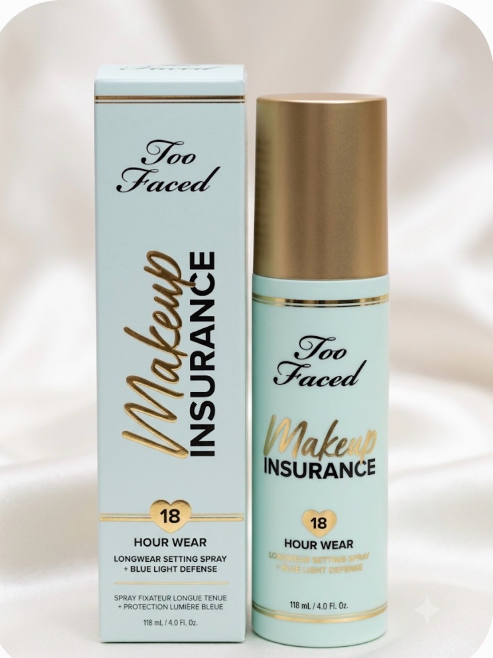 Too Faced Mint & Gold Makeup Insurance Setting Spray